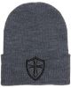 Picture of Crusader Cross Military Logo Embroidered Beanie with or without Cuff