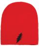 Picture of Grateful Dead Thunderbolt Embroidered Beanie With or Without Cuff