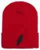 Picture of Grateful Dead Thunderbolt Embroidered Beanie With or Without Cuff