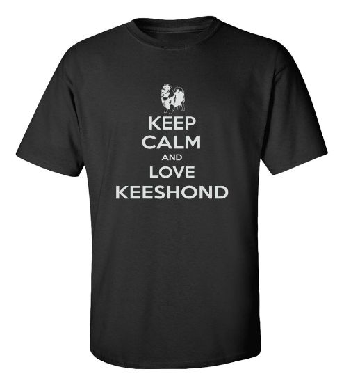 Picture of Keep Calm and Love a Keeshond T-shirt